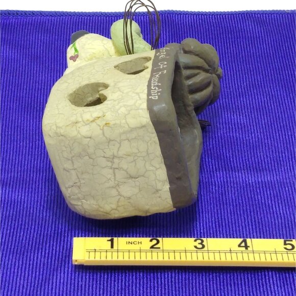 Crazy Mountain Angel Of Friendship Ceramic Candle Planter Holder Figurine RARE - Picture 10 of 11